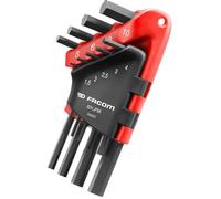 Facom 82H.JP9A Standard 9 Piece Hexagon Key Set 1.5 - 10mm In Clip