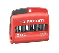 Facom AME.B4 Set of 9 Screwdriver Bits and Bit Holder Slotted, Phillips, Hexagon