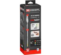 FACOM Protwist Screwdriver Set of 8 - at.J8PB, Silver, 8 Pieces