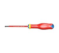 Facom ATD1X100VE PROTWIST® Insulated Stainless Steel Screwdriver 1000 Volts for Pozidriv Phillips Screws - Round Blade Coated