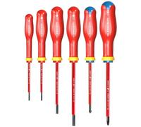 Facom ATDVE.J6PB VDE Protwist Screwdriver Set – 6pc Insulated 1000V Slotted & Pozi