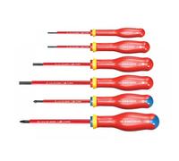Facom ATDVE.J6PB VDE Protwist Screwdriver Set – 6pc Insulated 1000V Slotted & Pozi