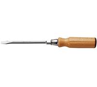 FACOM ATHH.12X200 Screwdriver Wooden Handle, Hexagonal, for Slotted Screws 2 x 12 mm, 250 mm, Pack of 1