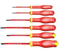 Facom ATPVE.J6PB 6 Piece 1000v VDE Insulated Screwdriver Set Slotted & Phillips