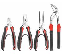 Facom CPE.A1 4 Piece Professional Plier Set, Combination, Long Nose, Snips & ...