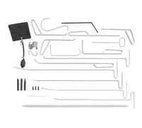 Facom CR.PRK 34 Piece Paintless Bodywork Dent Removal Tool Kit