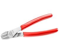 Facom Diagonal Cutting Pliers with Carved PVC Handle, Red, 180mm