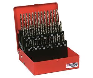 FACOM Drill Bit Set, Pointed Angle 118 Diameter 1 mm - 5.9 mm, 50 Pieces, 1 Piece, 222A.TJ50