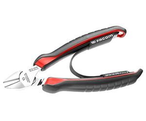 FACOM Electrician Diagonal Cutting Pliers - 391A.16CPE, Red/Black, 160 mm