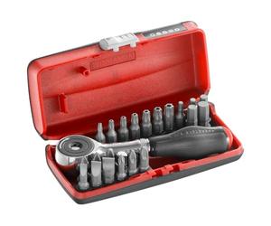 Facom FAC31183 R.PE360J22PB Ratcheting Holder Set 1/4 Rotating Handle + 22 Bits