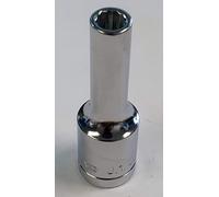 Facom J.1/4LA 1/4" AF Deep Socket 3/8" Drive 12 Point Bi-Hex Chrome