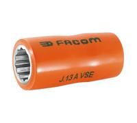 FACOM J.12Avse Series J.Avse Vse Series Insulated 3/8" Socket, 12-Point, 1.000V, 21 mm Diameter, 46 mm Length