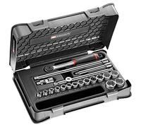 Facom j.161-3p6 Metric 6-Point Socket Set, 3/8, Black, Set of 20 Pieces
