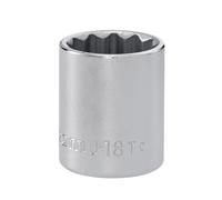 Facom J.18T 12-point standard socket 3/8in drive 18mm.