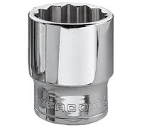 Facom J.24 Bi-Hex Socket, 3/8" Square Drive, 24mm