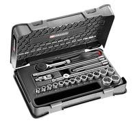 Facom J. 360-3P6 Socket Set, 6 Pieces, Multicoloured, 3/8 Inch