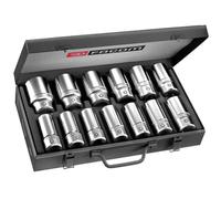 FACOM K.405E Long-Reach Metric-Size 6-Point Socket Set, 3/4" Size, 85 mm x 220 mm x 395 mm