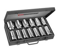 FACOM K.405E Long-Reach Metric-Size 6-Point Socket Set, 3/4" Size, 85 mm x 220 mm x 395 mm
