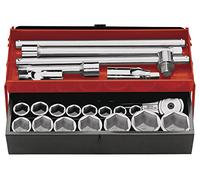 FACOM K.441A 6 Point Metric-Size Socket Set, 3/4" Size