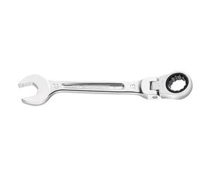 FACOM Metric Articulated Ratchet Combination Wrench, Silver, 13 mm