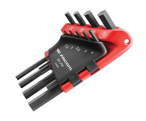 Facom Metric Short Arm Hex Key Set 9 Piece Supplied In A Case 82H.JP9A