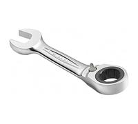 Facom Metric Short Ratchet Combination Wrench, Silver, 8 mm