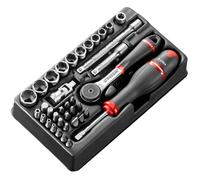 Facom MOD.R161-66 37 Piece 1/4" Drive Hexagon Socket Set