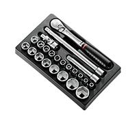 Facom MOD.SL161-36 1/2" Metric 6-Point Sockets Module, 188 mm Length Multicolored MOD.SL161-36