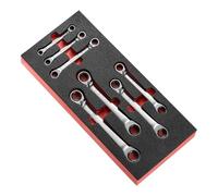 FACOM Modm.65J7 15 Degree Celsius Angled Offset-Ring Ratchet Spline Set, 40 mm Height