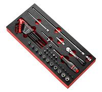 FACOM MODM.RL2U 1/4" Locking Ratchet and Inch-Size Socket Set