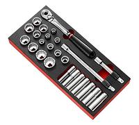 FACOM MODM.SL2U 1/2" Locking Ratchet and Inch Socket Set