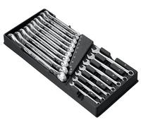 FACOM - Module of 17 OGV Combination Keys - MOD.440-1XL - Dimensions 6-22 mm - Robust and Durable Material - Compatible with The FACOM Modular Storage System - for Professionals and Individuals