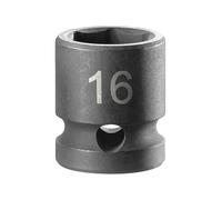 Facom Impact Socket NSS.16A, 6-Point Stubby, 1/2" Drive, 16 mm