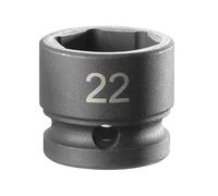 Facom NSS.22A 6-Point Stubby Impact Socket 1/2In Drive 22Mm