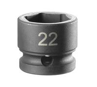 Facom NSS.22A 6-Point Stubby Impact Socket 1/2In Drive 22Mm