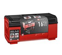 Facom Plastic Tool Box 19 - Automatic Metal Closure - Includes 5 Protwist Screwdrivers + 9 Male Keys + Power Strip Pliers + 3 M Measure + Ratchet + 6 Sockets BP.C19NCM2PF Red/Black