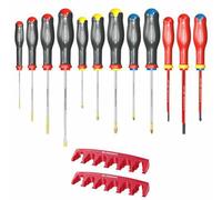 Facom ProTwist 12 Piece Slotted, Phillips & Pozi Screwdriver Set AT.J12R1PB