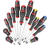 Facom ProTwist 13 Piece Slotted PH & PZ Screwdriver Set ATWH.J13