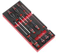 FACOM - PROTWIST 9 Screwdriver Foam Module - MODM.AT4 - Two-Tone High Density Foam - Immediate Visualization of Missing Tools - Resistance to Corrosive Products - Optimized Retention