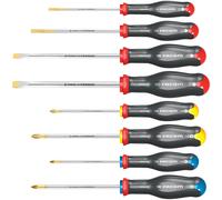 FACOM Protwist Screwdriver Set of 8 - AT.J8PB, Silver, 8 Pieces
