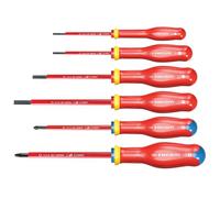 Facom ATDVE.J6PB VDE Protwist Screwdriver Set – 6pc Insulated 1000V Slotted & Pozi