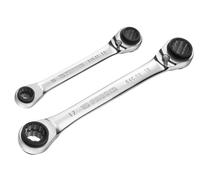Facom Quatro Ratcheting Spanner Set 2 Piece 8x10 12x13 16x17 18x19mm FCM64CJ2PB