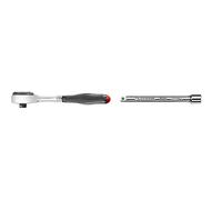 Facom R.360 Fast Action Ratchet with Twist Handle, 1/4" Drive & R.209 Extension Drive, 1/4" Drive, 55mm