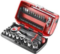 Facom R.360NANO-U112 27-Piece Nano 1/4" Revolving Handle Ratchet Socket Wrench