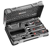 FACOM R.430BP 6-Point Socket Set, Multi-Colour, 1/4-Inch, Set of 27