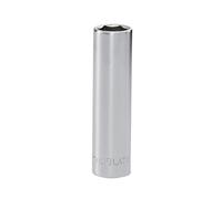 Facom R.9LAT 6-Point Deep Socket 1/4in Drive 9mm - Chrome Vanadium Satin Finish