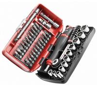 Facom R2Nano Hexagon Socket Set 5.5-14Mm Plus Bits 1/4 Drive In Plastic Case