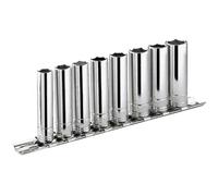 Facom RL.40E 1/4" Drive 8 Piece Deep Metric 6 Point Socket Set