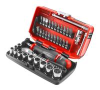 Facom 38 Piece 1/4" Drive Hexagon NANO Socket and Bit Set Metric 1/4"