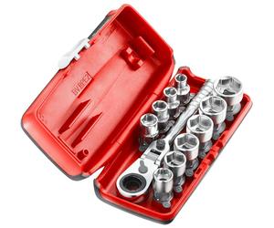 Facom RXPICO 1/4" Drive 11 Piece (HX) 6-point Socket Set With R.180HX Ratchet...